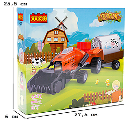 Конструктор "Місто" (263 елм.) Мікс-трактор / COGO