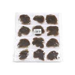 Сітка павутинка для формування зачіски світло-коричнева 12 шт/уп.