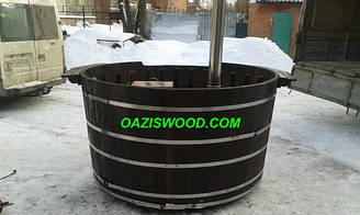 Офуро, японська лазня, фурако з термодерева - термоясень. Для 5-6 осіб. Розмір 200х120см