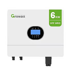 Автономний інвертор 6 кВт сонячний off-grid Growatt SPF 6000 ES PLUS, 6000W 48V 100A