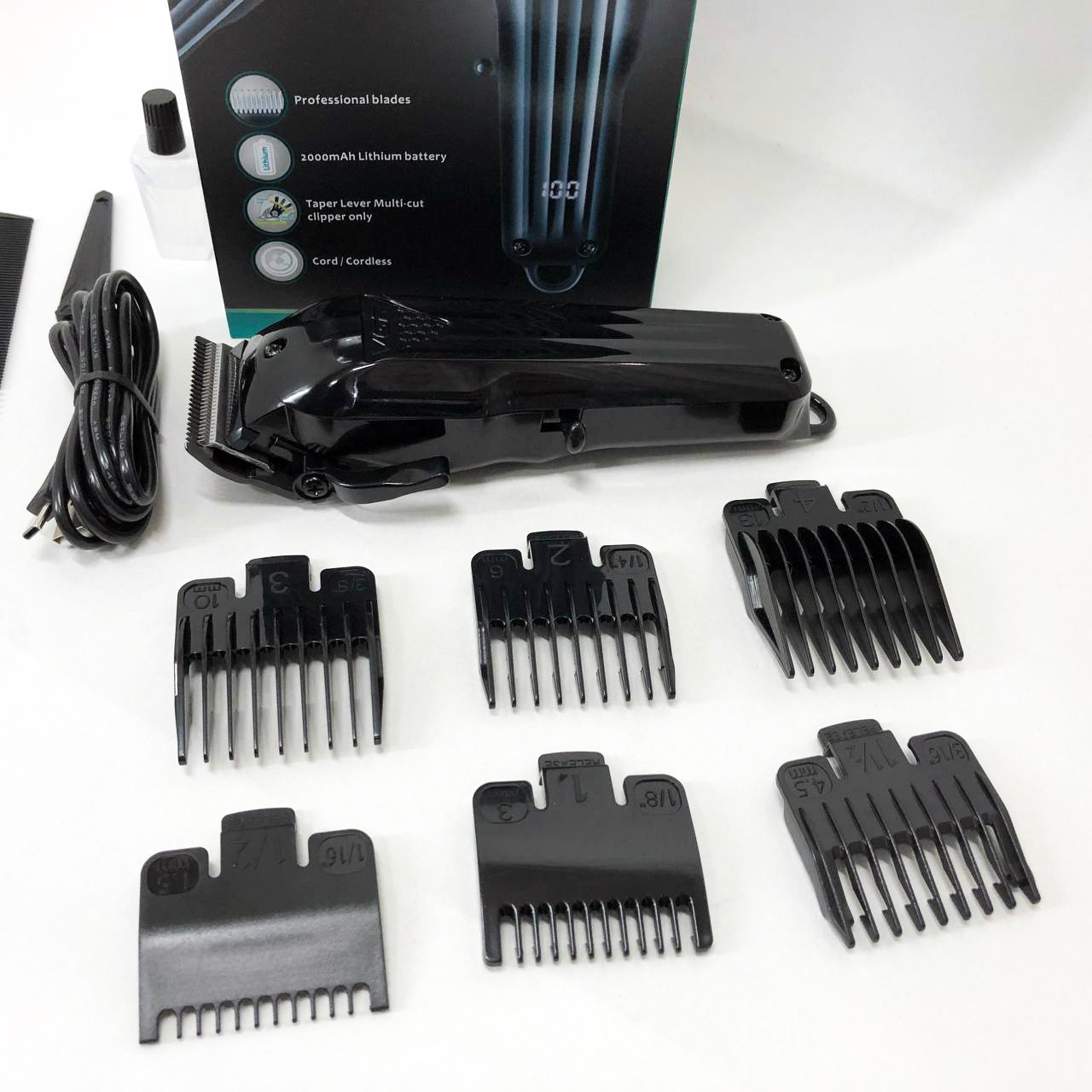 Бездротовий тример для стрижки та гоління, Водонепроникний тример для стрижки скронь SI-61, фото 1