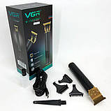 Професійний бездротовий триммер VGR, Електробритва для голови, Професійний тример для гоління HF-16, фото 7