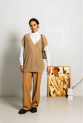 Жилет жіночий в'язаний вільний