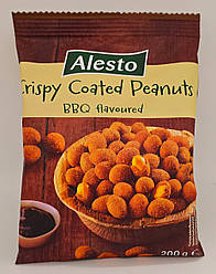 Арахіс Alesto Crispy Coated Peanuts BBQ flavoured смажений зі смаком барбекю 200 грам