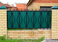 Забор из профнастилом - Секция, код: А-0115