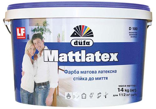 Фарба інтер'єрна Dufa Mattlatex D100, 14кг, фото 1