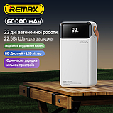 Повербанк Remax RPP-565 60000 mAh PD20W+QC22.5W із швидкою зарядкою, фото 4