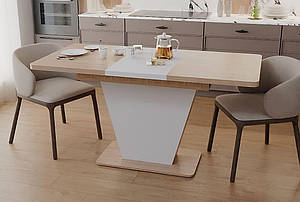 Стіл обідній розкладний "Клайд" 150х68х75 см. Дуб пісочний
