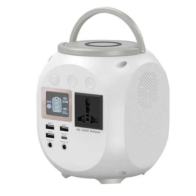 Повербанк 45000 mAh Konfulon CN01 Виходи 220В+6*USB+2*Type C, ліхтар 21Led