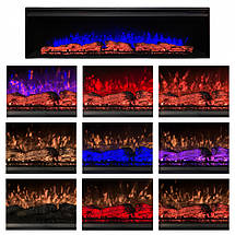 Електрокамін з обігрівом Royal Vision 60 LOG Color N з дровами, звуком та кольоровими підсвітками, фото 2