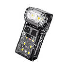 Ліхтар налобний світлодіодний з датчиком руху X52-2LED+6SMD(RGB) Чорний, фото 5