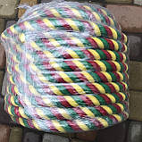 Канат бавовняний кольоровий от 26- до 40 мм L-50 метров, фото 3