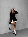 Жіноча чорна жіноча сукня з елегантним декольте, фото 6
