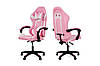 Крісло геймерське Слім, рожевий/білий, фото 7
