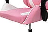 Крісло геймерське Слім, рожевий/білий, фото 5