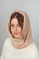 Капор жіночий з екохутра норка підкладка фліс, шапка каптур косинка снуд