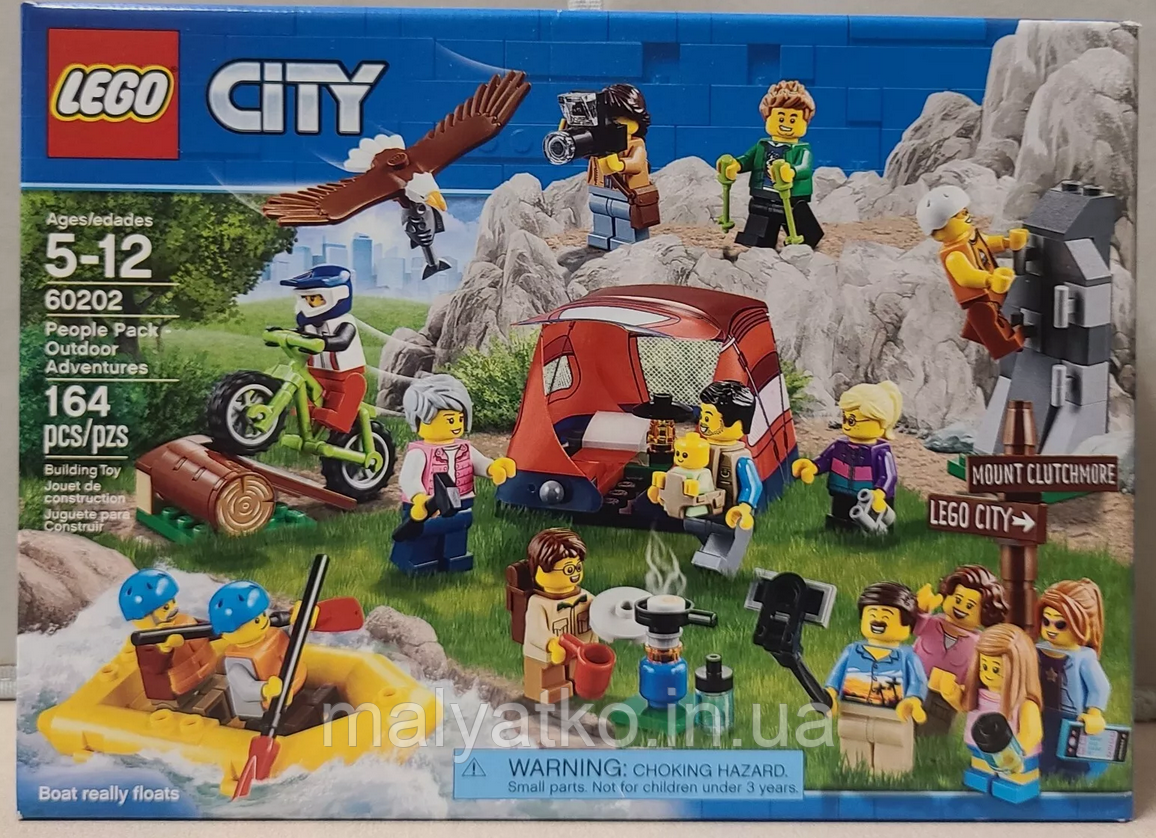 Lego City Набір мініфігурок Любителі активного відпочинку 60202 People Pack - Outdoor Adventures, фото 1