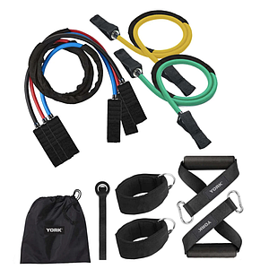 Набір трубчастих еспандерів з ручками York Fitness (Y-80405)