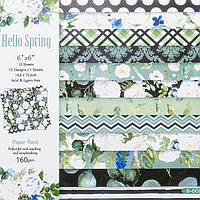 Набор односторонней бумаги 15.2*15.2см 12листов SPK044