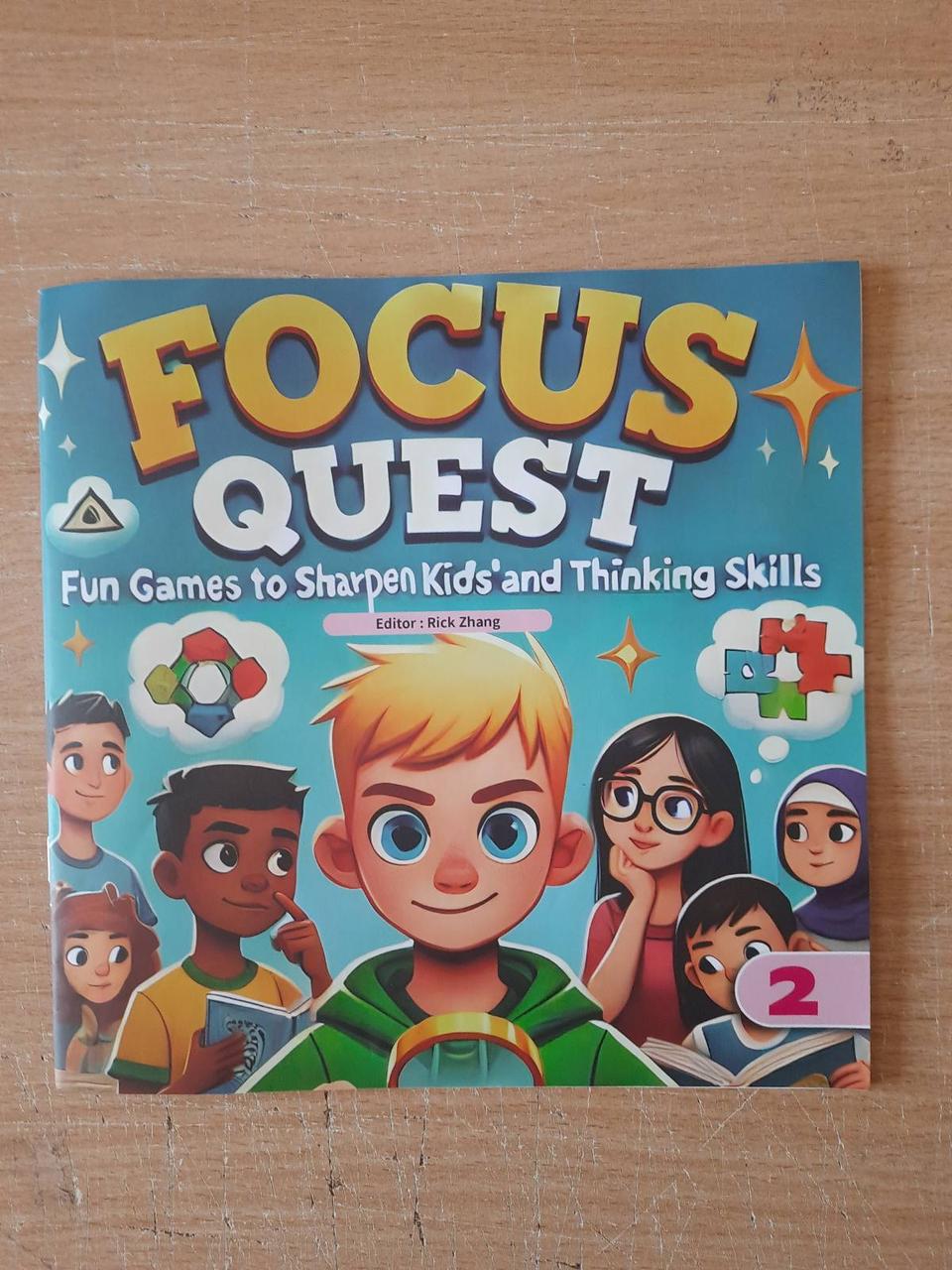 УЦІНКА! Цікаві знахідки Focus quest. Fun games to sharpen Kids and Thinking Skills. Rick Zhang 2 +, фото 1