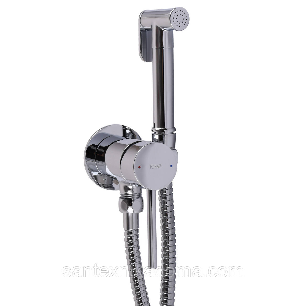 Змішувач гігієнічний TOPAZ LOFT TLF 32106-H39-C прихованого монтажу латунь, фото 1