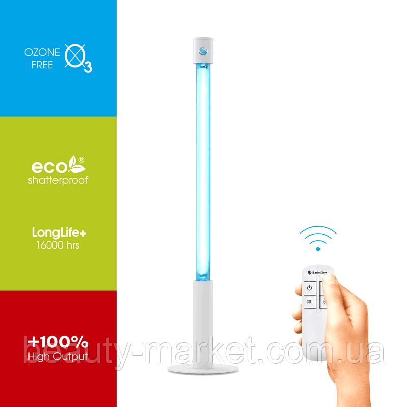 Бактерицидний опромінювач BactoSfera 360° 25 ECO +100% RC-TIMER White