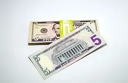 Сувенірні гроші "5 доларів"