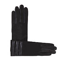 Рукавички жіночі чорні замшеві D2327-L1 демісезонні