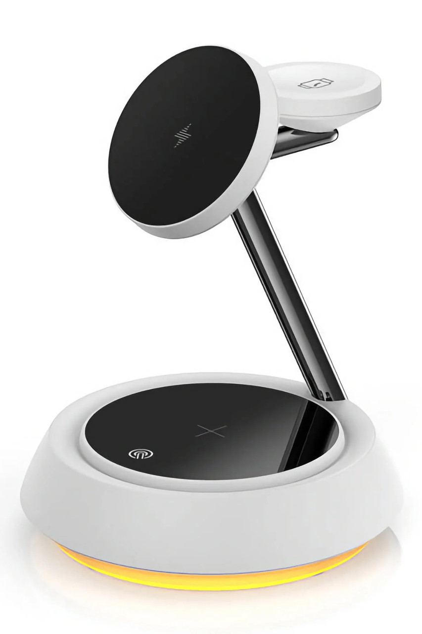 Бездротовий зарядний пристрій — настільний WiWU WI-W002 Power Air 15 W 3 в 1 для iPhone/A Apple Watch/Air