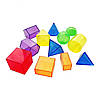 Набір геометричних фігур (12 шт), прозорі, висота 5 см, фото 8