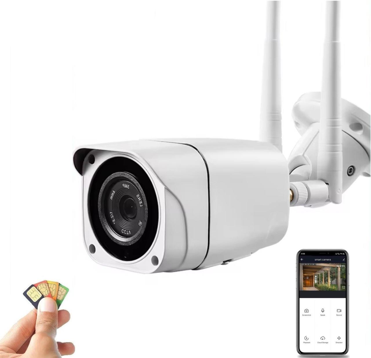 Вулична металева 3G/4G IP камера спостереження Mamicam Q10C-4G-2MP. CamHi, фото 1