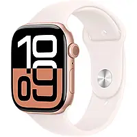 Apple Watch Series 10 GPS 46mm Rose Gold Aluminum Case with Light Blush Sport Band S/M MWWT3