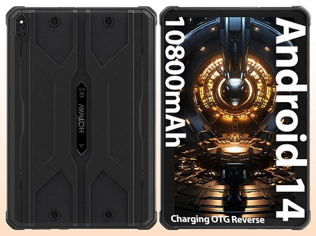 Планшет HOTWAV R8 Black 4\128GB 4G 10.1" АКБ 10800 mAh IP68 IP69K НОВИНКА 2024, фото 1