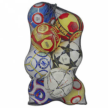 Сітка-сумка на 12 м'ячів FB-5577, Чорний, Розмір (EU) — 1SIZE