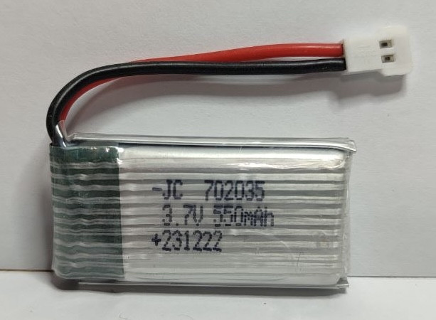 Акумулятор Li-pol 702035 3.7 V 550 mAh для радіокерованих моделей призматичний