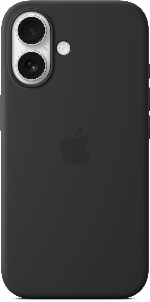 Накладка iPhone 16 Black Silicone Case MagSafe MYY13
