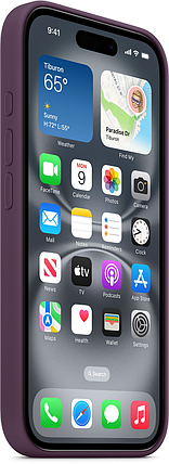 Накладка iPhone 16 Plum Silicone Case MagSafe MYY43, фото 3