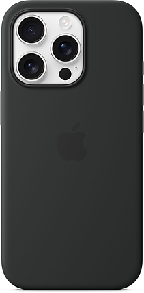 Накладка iPhone 16 Pro Black Silicone Case MagSafe MYYJ3, фото 1