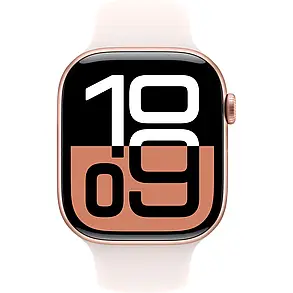 Apple Watch Series 10 GPS 46mm Rose Gold Aluminum Case with Light Blush Sport Band S/M MWWT3, фото 3