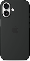 Накладка iPhone 16 Black Silicone Case MagSafe MYY13