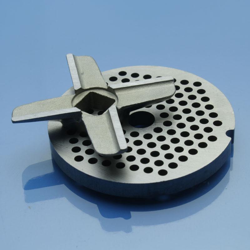 Ніж і решітка для м'ясорубки Kenwood MG510, MG450, MG470, MG480 PRO1600 3мм нержавійка дрібна паштетна, фото 1