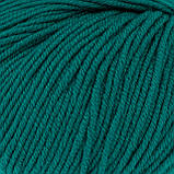 Мериносова пряжа DONA, колір смарагдовий, фото 2