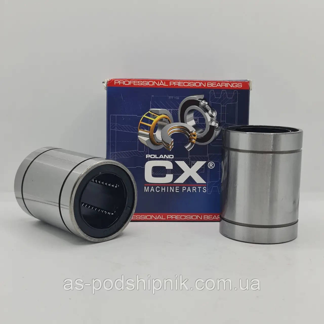 Лінійний підшипник LME25-UU (KB2558-UU) CX POLAND, фото 1