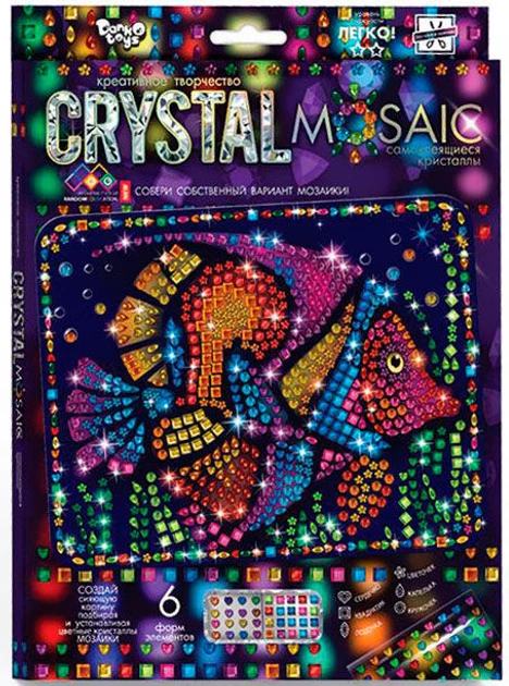 Набір для творчості DankoToys DT CRM-01-09 Мозаїка Crystal Mosaic Рибка 263010