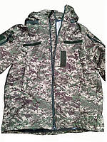 Бушлат зимовий Хижак софтшелл з підкладкою Omni-Heat, чоловіча камуфляжна зимова куртка
