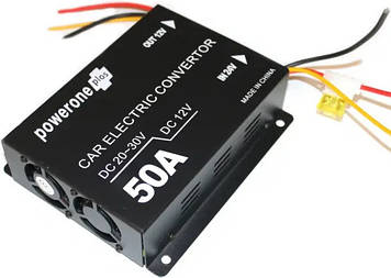 Перетворювач (інвертор) PowerOne 24V-12V 50A