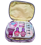 Набір дитячої косметики 9 приладів 2103W у пухнастій сумочці 2 варіанти (зайчик — єдиноріг) від 5 років, фото 4