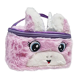 Набір дитячої косметики 9 приладів 2103W у пухнастій сумочці 2 варіанти (зайчик — єдиноріг) від 5 років, фото 6