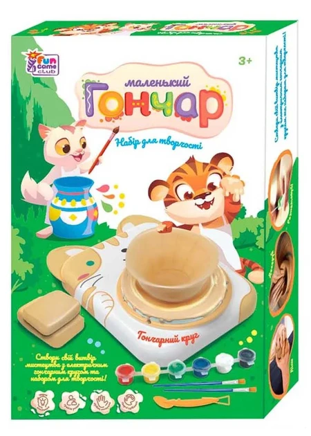 Маленький качал 35240 "4FUN Game Club", USB-кабель, автоматичний кухонний круг, глина, фарби
