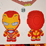 Конструктор Magic Blocks 3D "Супергерої" Залізна людина 30СМ 2053 Pcs SS02, фото 4